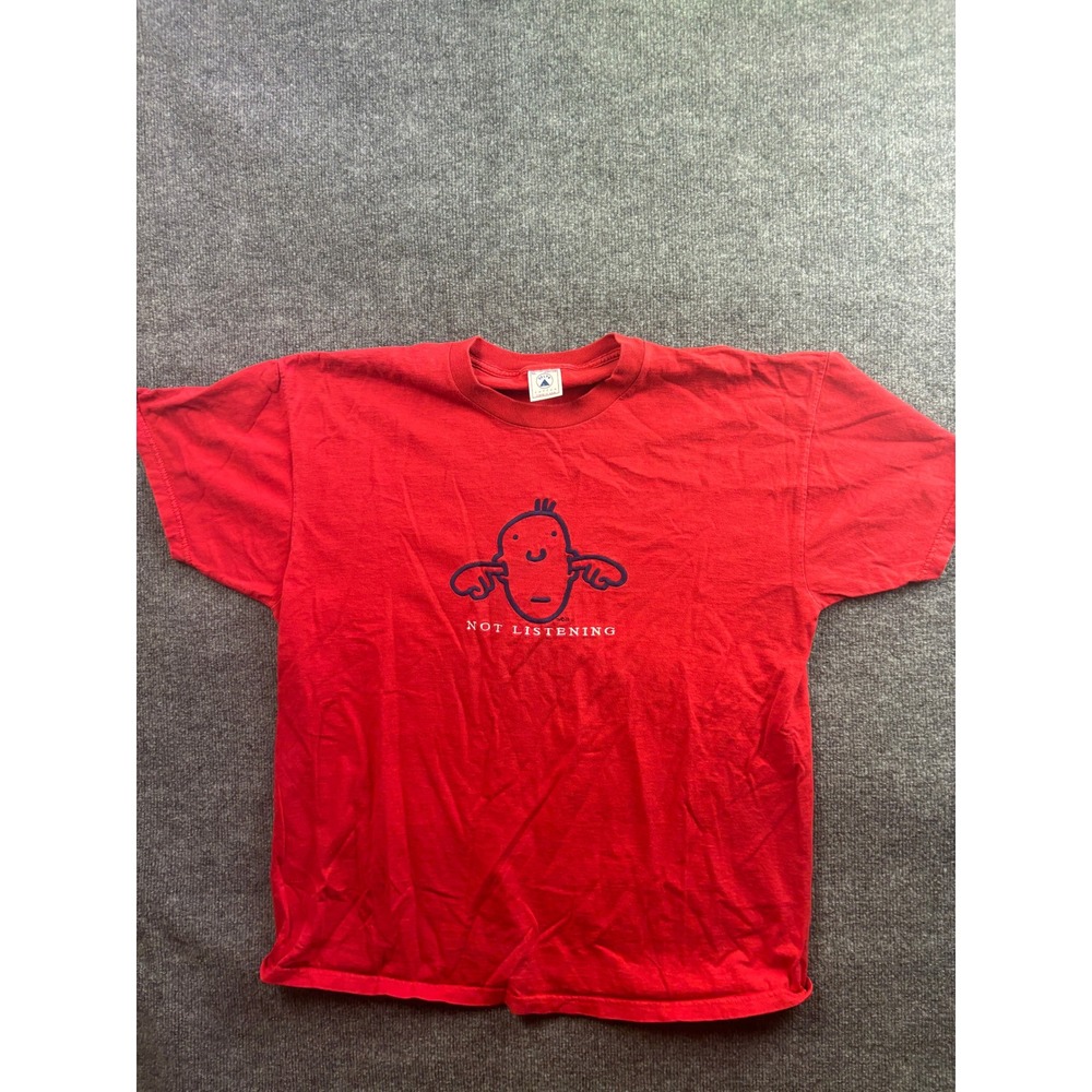 Delta T-Shirt Mens XL Red Not Listening Seel Swan Christmas In July 97 Vintage